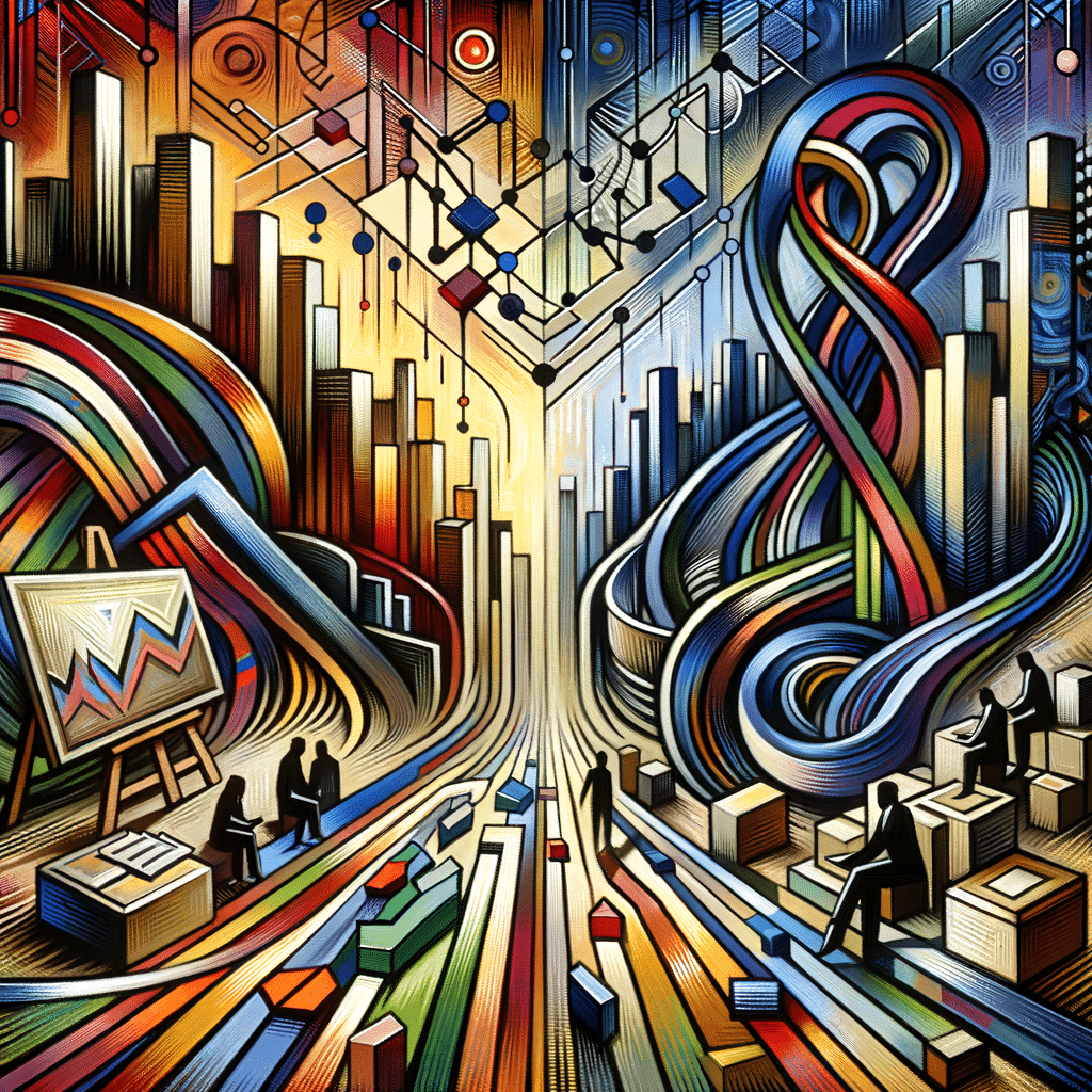 Career in sales & trading or investment banking? More abstract art picture